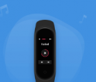 預覽中的小米Mi Band 4產(chǎn)品照片和主要功能