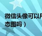 微信頭像可以用動態(tài)圖么（微信頭像可以用動態(tài)圖嗎）
