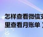 怎樣查看微信支付每個月賬單（微信支付在哪里查看月賬單）