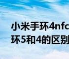 小米手環(huán)4nfc與小米手環(huán)5nfc區(qū)別（小米手環(huán)5和4的區(qū)別有哪些）