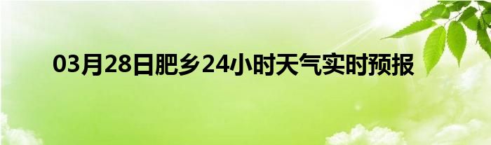 03月28日肥鄉(xiāng)24小時(shí)天氣實(shí)時(shí)預(yù)報(bào)