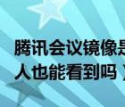 騰訊會(huì)議鏡像是反的怎么調(diào)（騰訊會(huì)議鏡像別人也能看到嗎）