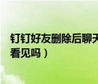 釘釘好友刪除后聊天記錄怎么恢復(fù)（釘釘好友聊天其他人能看見嗎）
