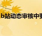 b站動態(tài)審核中要多久（b站動態(tài)審核要多久）