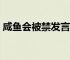 咸魚會被禁發(fā)言嗎（咸魚被禁言了怎么說話）