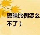 剪映比例怎么調(diào)9:16（剪映比例9.16怎么調(diào)不了）