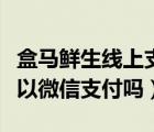 盒馬鮮生線上支付可以用微信嗎（盒馬鮮生可以微信支付嗎）