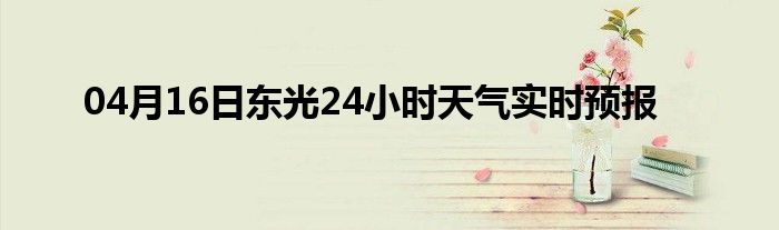 04月16日東光24小時(shí)天氣實(shí)時(shí)預(yù)報(bào)