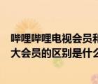嗶哩嗶哩電視會員和大會員的區(qū)別（嗶哩嗶哩電視大會員與大會員的區(qū)別是什么）