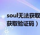soul無(wú)法獲取驗(yàn)證碼多久能恢復(fù)（soul無(wú)法獲取驗(yàn)證碼）