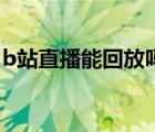 b站直播能回放嗎（b站結(jié)束的直播怎么回放）