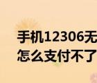 手機(jī)12306無法支付怎么解決（手機(jī)12306怎么支付不了）