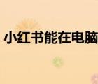 小紅書能在電腦上用嗎（小紅書有電腦版嗎）