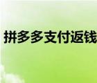 拼多多支付返錢（拼多多下單全返是真的嗎）