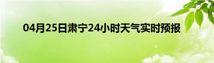 04月25日肅寧24小時(shí)天氣實(shí)時(shí)預(yù)報(bào)