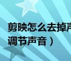 剪映怎么去掉聲音留音樂（剪映添加音樂怎么調(diào)節(jié)聲音）