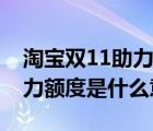 淘寶雙11助力額度是什么意思（天貓雙11助力額度是什么意思）