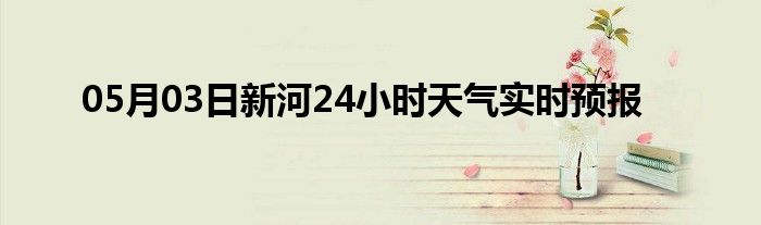 05月03日新河24小時(shí)天氣實(shí)時(shí)預(yù)報(bào)