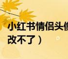 小紅書情侶頭像一男一女（小紅書頭像為什么改不了）