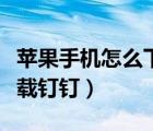 蘋果手機怎么下載釘釘打卡（蘋果手機怎么下載釘釘）