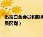 迅雷白金會員和超級會員區(qū)別視頻（迅雷白金會員和超級會員區(qū)別）