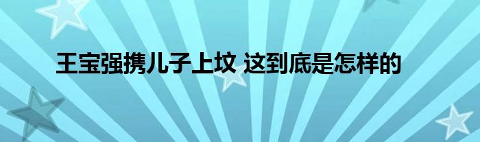 王寶強攜兒子上墳 這到底是怎樣的