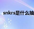 snkrs是什么抽簽機制（snkrs是什么軟件）
