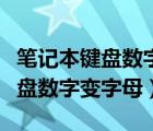 筆記本鍵盤(pán)數(shù)字變字母怎么按回來(lái)（筆記本鍵盤(pán)數(shù)字變字母）