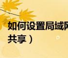 如何設(shè)置局域網(wǎng)共享服務(wù)器（如何設(shè)置局域網(wǎng)共享）