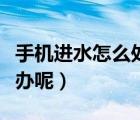手機(jī)進(jìn)水怎么處理聲音變小了（手機(jī)進(jìn)水怎么辦呢）