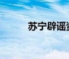 蘇寧辟謠資金鏈斷裂 具體啥情況