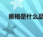 雅格是什么品牌（雅格YAGE品牌介紹）
