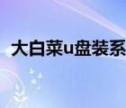 大白菜u盤裝系統(tǒng)黑屏（大白菜u盤裝系統(tǒng)）