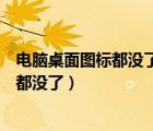 電腦桌面圖標(biāo)都沒了鼠標(biāo)右鍵也顯示不出來（電腦桌面圖標(biāo)都沒了）
