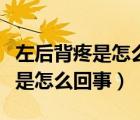 左后背疼是怎么回事跟心臟有關(guān)嗎（左后背疼是怎么回事）