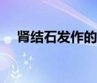 腎結(jié)石發(fā)作的癥狀（腎結(jié)石發(fā)作怎么辦）