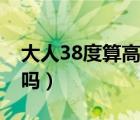 大人38度算高燒還是低燒（大人38度算發(fā)燒嗎）