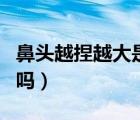 鼻頭越捏越大是真的嗎（鼻頭越捏越大是真的嗎）