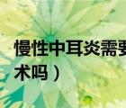 慢性中耳炎需要注意什么（慢性中耳炎需要手術(shù)嗎）