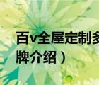 百v全屋定制多少錢一平方（百V全屋定制品牌介紹）