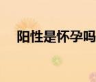 陽性是懷孕嗎什么意思（陽性是懷孕嗎）