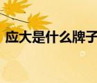應(yīng)大是什么牌子（應(yīng)大YINGDAK品牌介紹）