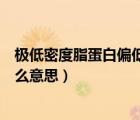 極低密度脂蛋白偏低是什么意思（極低密度脂蛋白偏低是什么意思）