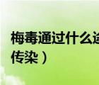 梅毒通過什么途徑傳染的（梅毒通過什么途徑傳染）