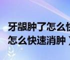 牙齦腫了怎么快速消腫牛黃解毒片（牙齦腫了怎么快速消腫）