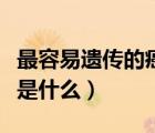 最容易遺傳的癌癥有哪些（最容易遺傳的癌癥是什么）