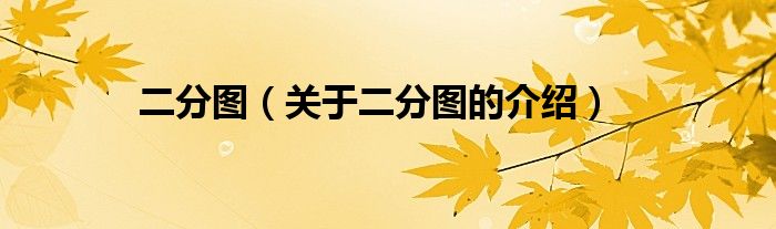 二分圖（關(guān)于二分圖的介紹）