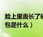 臉上里面長(zhǎng)了硬硬的包（臉上里面長(zhǎng)了硬硬的包是什么）