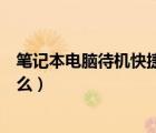 筆記本電腦待機快捷鍵是哪個（筆記本電腦待機快捷鍵是什么）