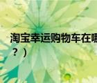 淘寶幸運(yùn)購(gòu)物車在哪（如何找到淘寶幸運(yùn)商品并加入購(gòu)物車？）